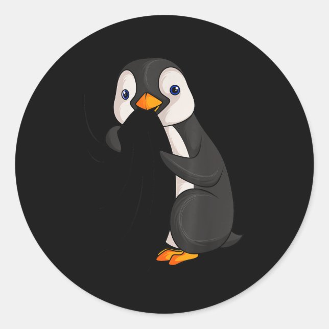 Penguin Lover Kids Girl Women Men  Runder Aufkleber (Vorderseite)