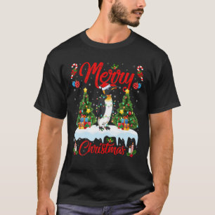 Penguin Lover Xmas Lighting Santa Kaiserin Pinguin T-Shirt