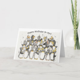 Penguin Lovers Geburtstagskarte Karte