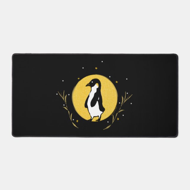 Penguin Moon Desk Mat Schreibtischunterlage (Vorderseite)