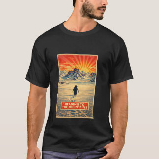 penguin mountain tshirt