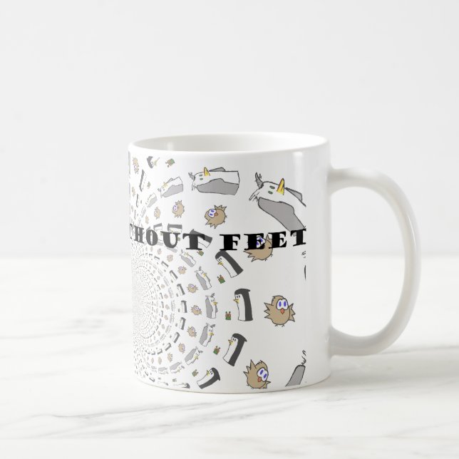 Penguin ohne Fuß-Kaffee-Tasse Tasse (Rechts)
