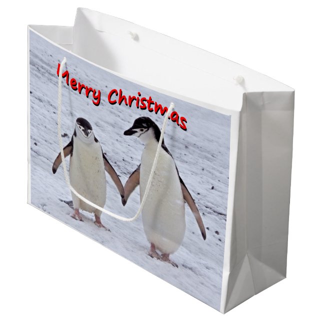 Penguin Pals Geschenktasche Große Geschenktüte (Vorderseite Schrägansicht)