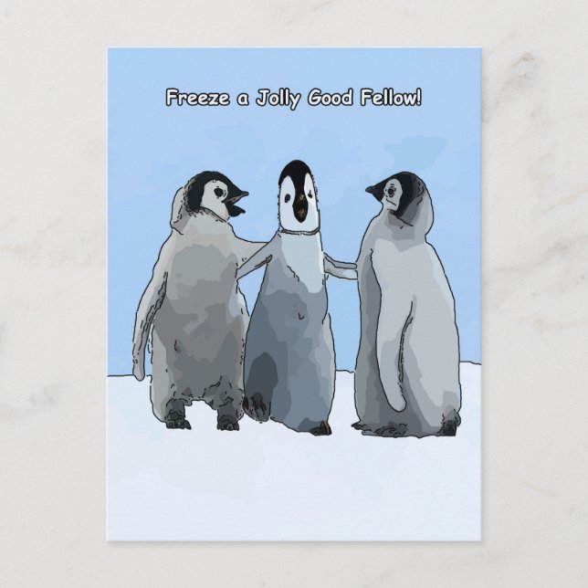 Penguin Pals Postkarte (Vorderseite)
