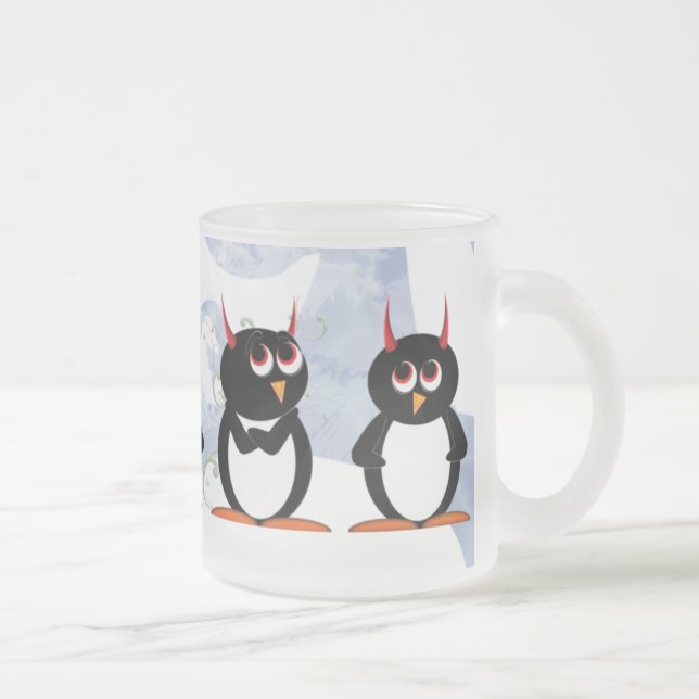 Penguin-Parade-Tasse Mattglastasse (Rechts)