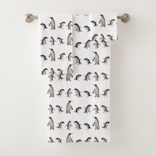 Penguin-Party-Badezimmer-Tuch-Set Badhandtuch Set