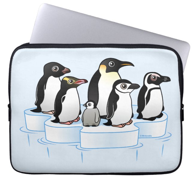 Penguin-Party Laptopschutzhülle (Vorderseite)