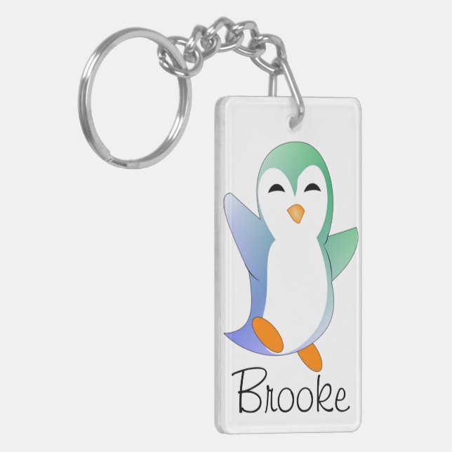 Penguin personalisiert schlüsselanhänger (Vorderseite links)