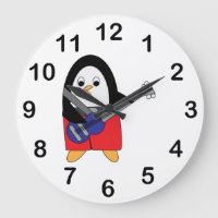 Penguin Playing Bass Bassist