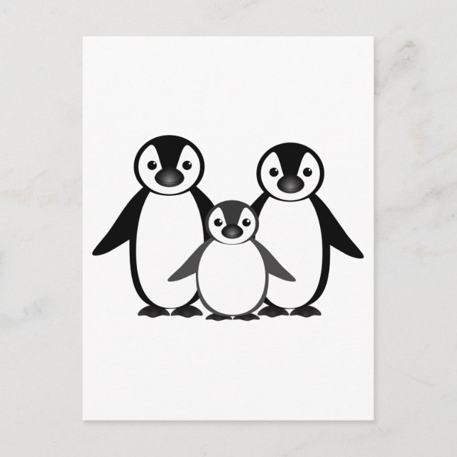 Penguin Postkarte (Vorderseite)