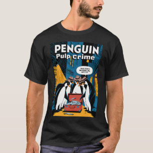 Penguin Pulp Crime – Noir-Pinguin-Gasse Szene T-Shirt