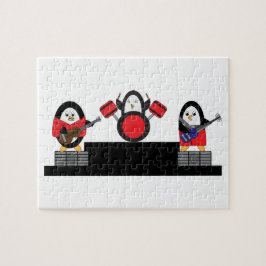 Penguin Rock and Roll Band Puzzle