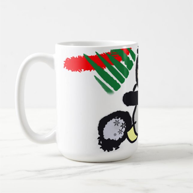 Penguin rock Christmas  Kaffeetasse (Links)