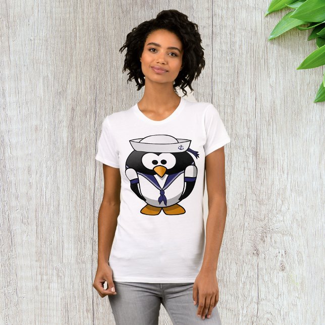 Penguin Sailor Womens T - Shirt (Von Creator hochgeladen)