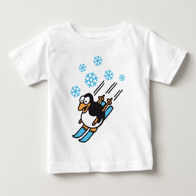 penguin ski baby t-shirt (Vorderseite)