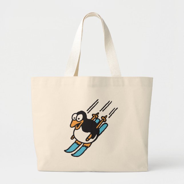 penguin ski jumbo stoffbeutel (Vorne)