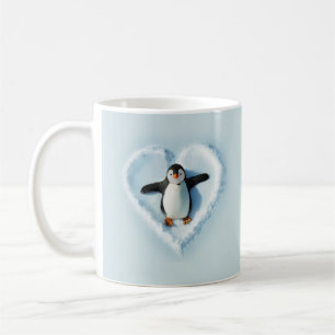 Penguin Snow Heart Kaffeetasse