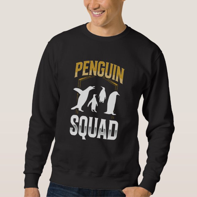 Penguin Squad Cute Animal Penguins Sweatshirt (Vorderseite)