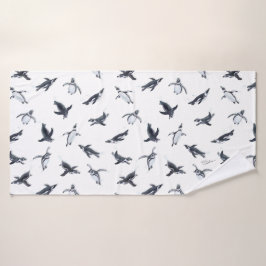 Penguin Squadron | Ocean Art Design Badehandtuch