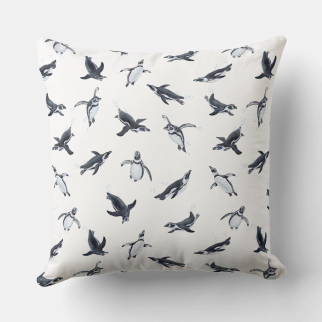 Penguin Squadron | Ocean Art Design Kissen (Rückseite)
