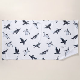 Penguin Squadron | Ocean Art Design Strandtuch