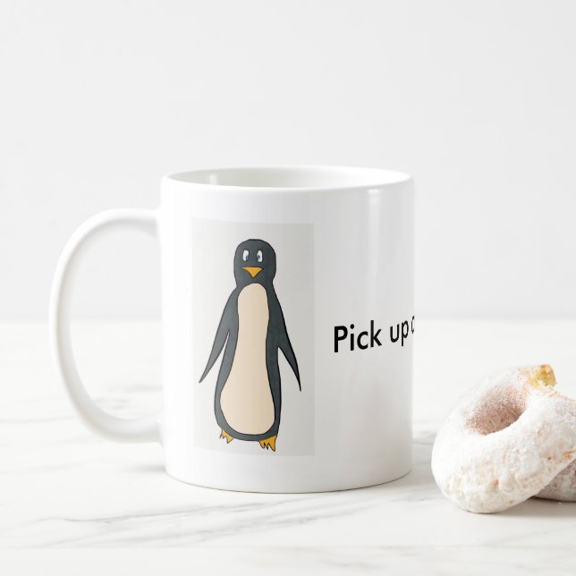 Penguin-Tasse Kaffeetasse (Mit Donut)