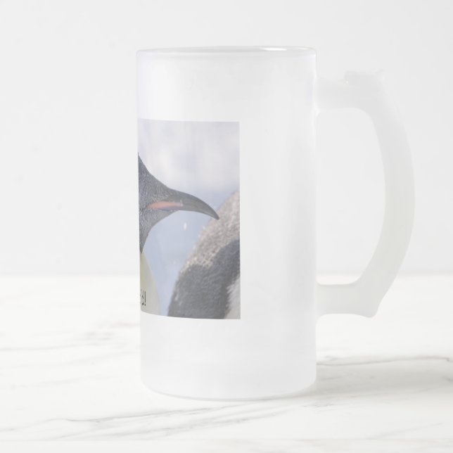 Penguin-Tasse Mattglas Bierglas (Rechts)