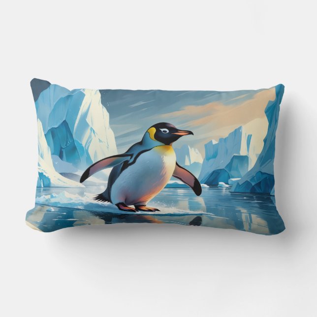 Penguin Themed Lendenkissen (Vorderseite)