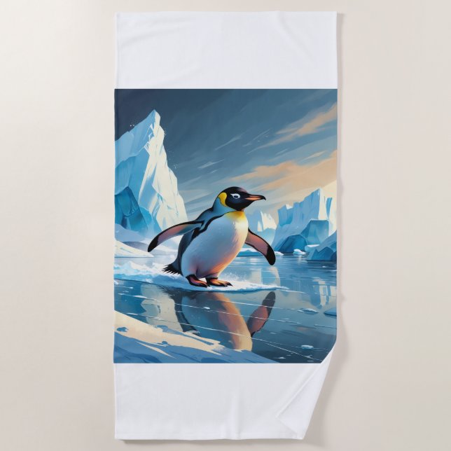 Penguin Themed Strandtuch (Vorderseite)