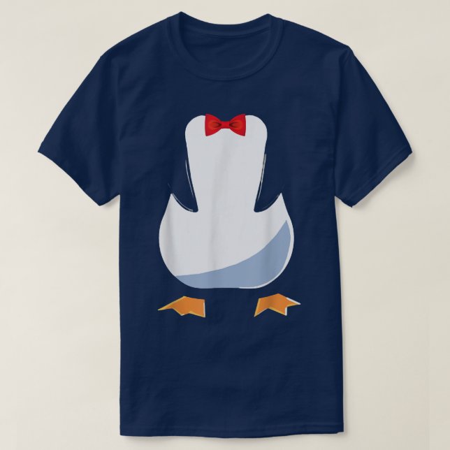 Penguin Tuedo Halloween Kostüm Tu T-Shirt (Design vorne)