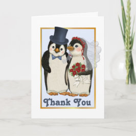 Penguin Wedding - Danke Karte
