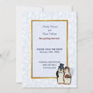 Penguin Wedding - Save the Date