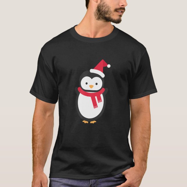 Penguin Weihnachten 1 T-Shirt (Vorderseite)