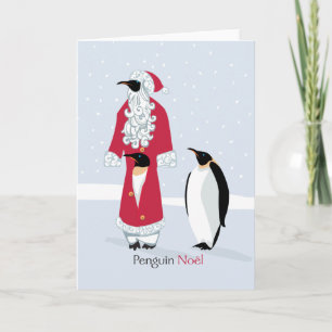 Penguin-Weihnachten Feiertagskarte
