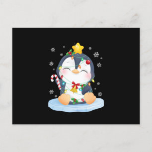 Penguin Weihnachten frohe Weihnachten Ankündigungspostkarte