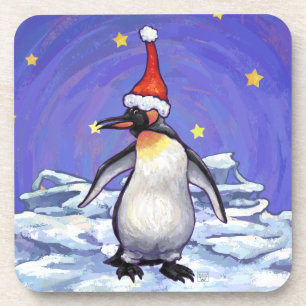 Penguin Weihnachten Getränkeuntersetzer