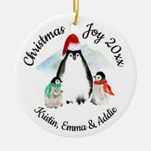Penguin Weihnachten Keramik Ornament