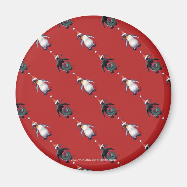 Penguin Weihnachten Magnet (Vorne)