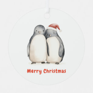 Penguin Weihnachten Ornament Aus Metall
