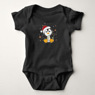 Penguin Weihnachten Schnee Winter Tiere Pinguine Baby Strampler