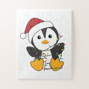 Penguin Weihnachten Schnee Winter Tiere Pinguine Puzzle