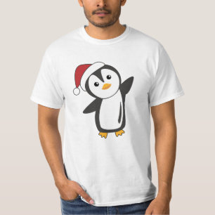 Penguin Weihnachten Schnee Winter Tiere Pinguine T-Shirt
