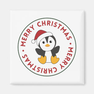 Penguin Weihnachten Schnee Wintertiere Pinguine Ma Magnet