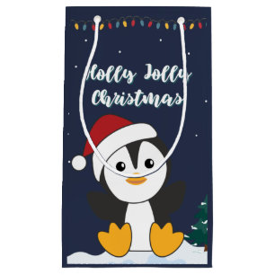 Penguin Weihnachten Schnee Wintertiere Pinguine Sm Kleine Geschenktüte
