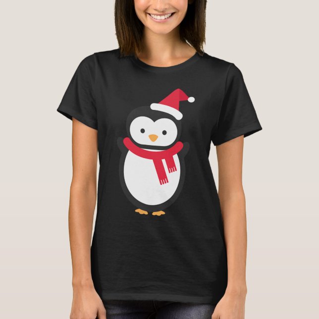 Penguin Weihnachten T-Shirt (Vorderseite)