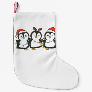 Penguin Weihnachten Tiere Niedlich Pinguine Urlaub Kleiner Weihnachtsstrumpf
