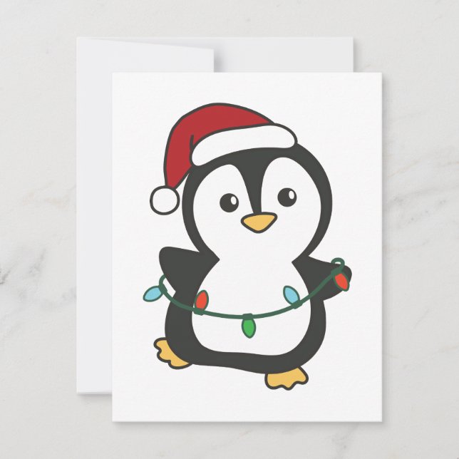 Penguin Weihnachten Winter Tiere Urlaub Penguines (Vorderseite)