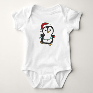 Penguin Weihnachten Winter Tiere Urlaub Penguines Baby Strampler