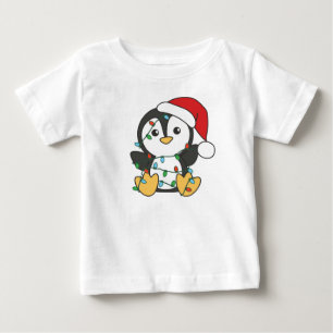Penguin Weihnachten Winter Tiere Urlaub Penguines Baby T-shirt
