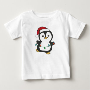 Penguin Weihnachten Winter Tiere Urlaub Penguines Baby T-shirt